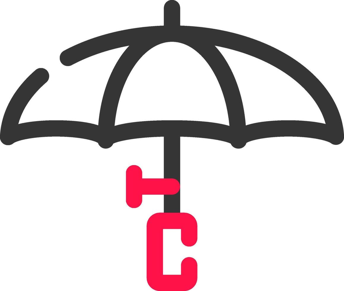 conception d'icône créative parapluie vecteur