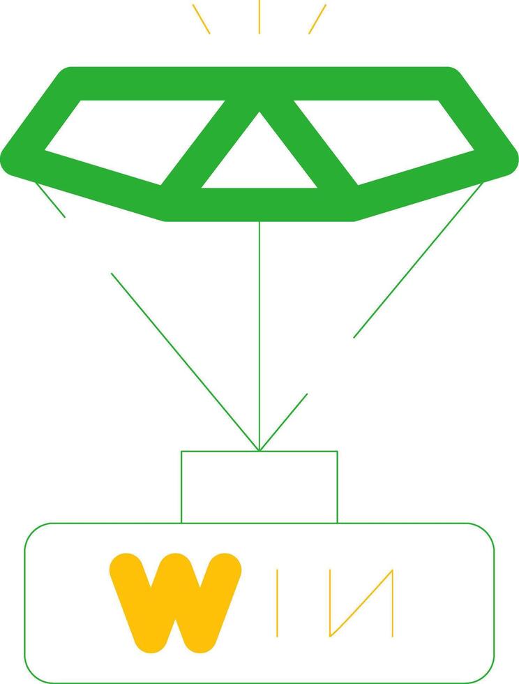 conception d'icône créative gagnante vecteur