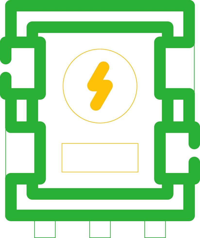 conception d'icône créative de panneau électrique vecteur