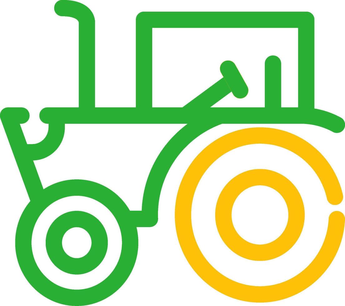 conception d'icône créative de tracteur vecteur