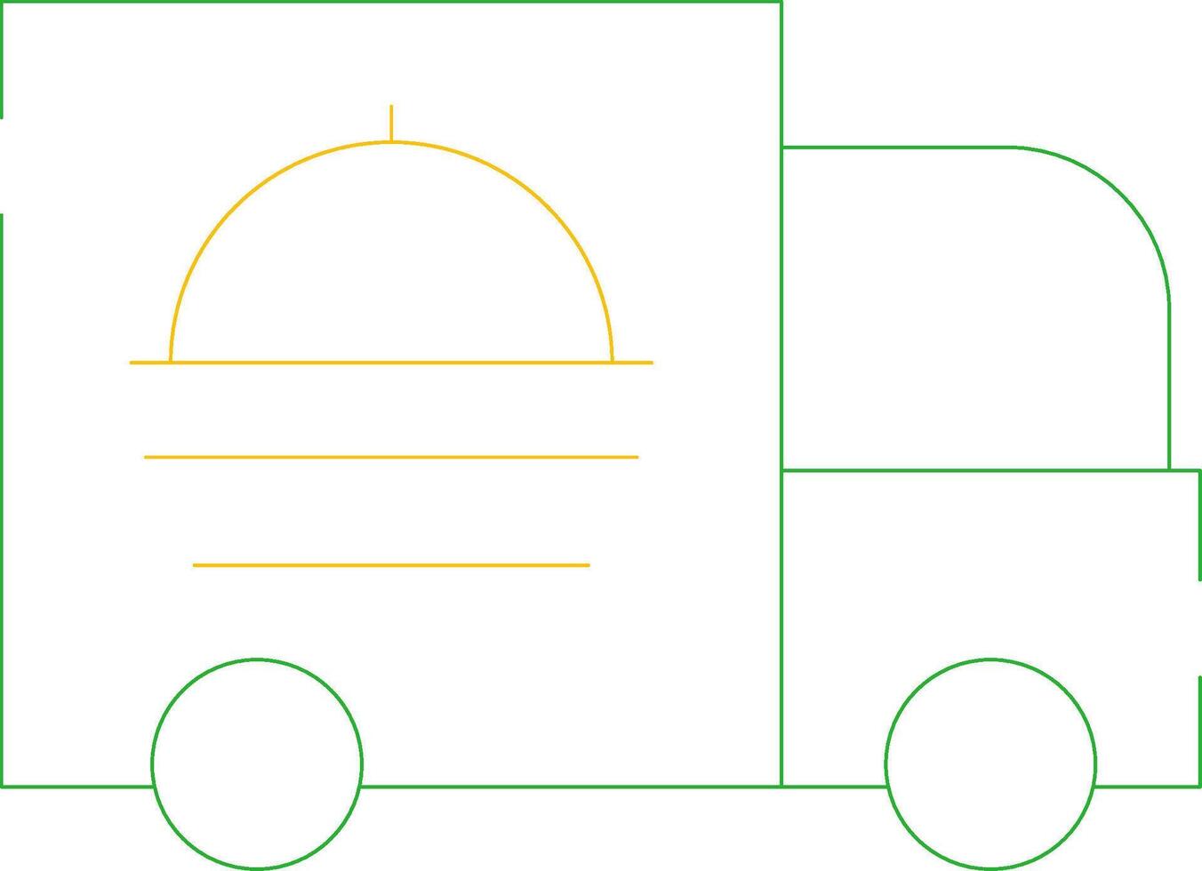 nourriture un camion Créatif icône conception vecteur