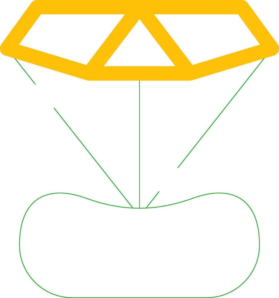 conception d'icône créative diamant vecteur