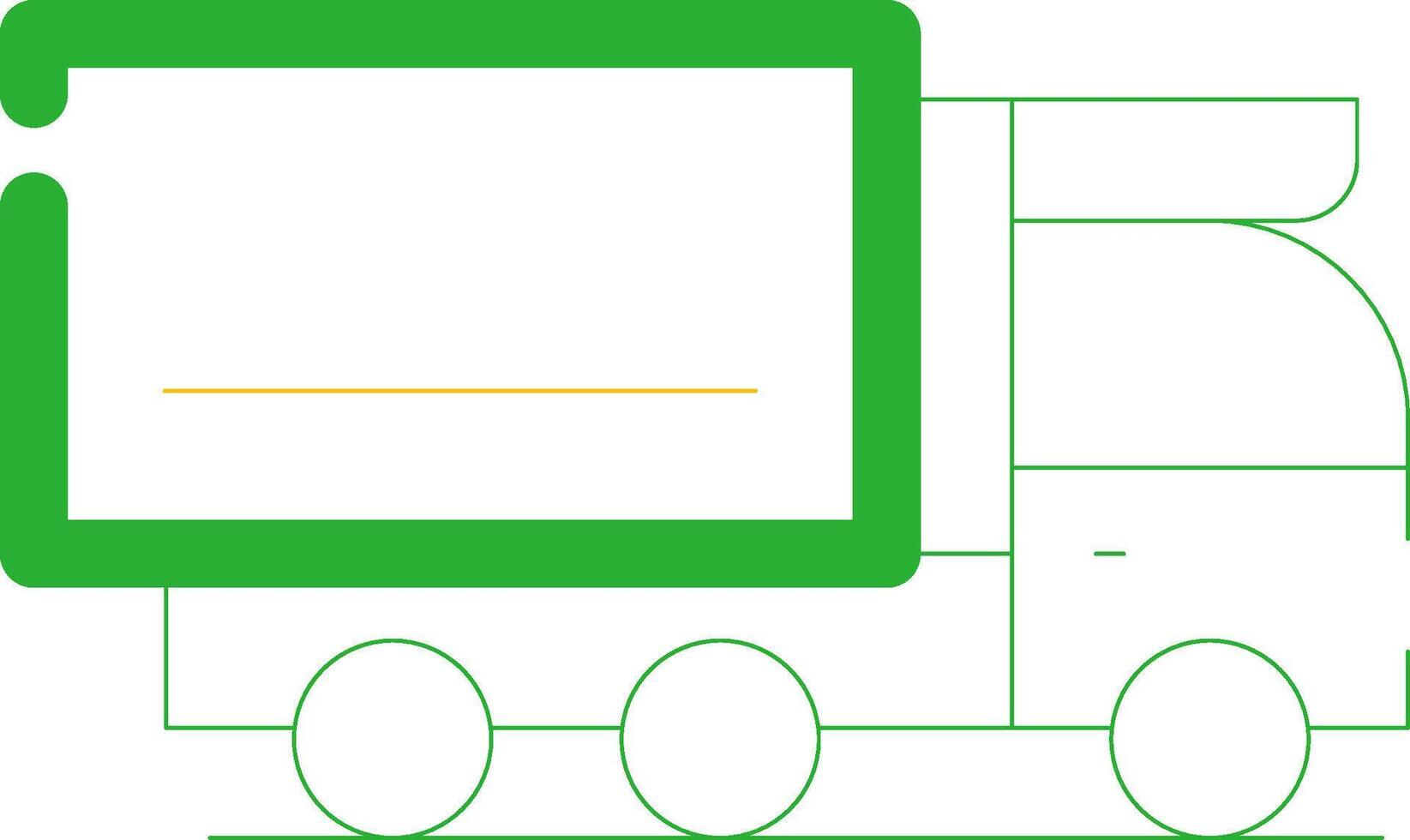 conception d'icône créative de camion de fret vecteur