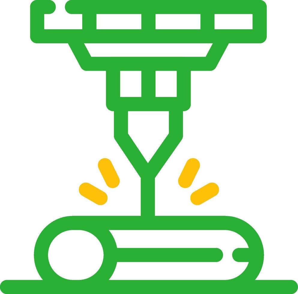 conception d'icône créative de faisceau laser vecteur