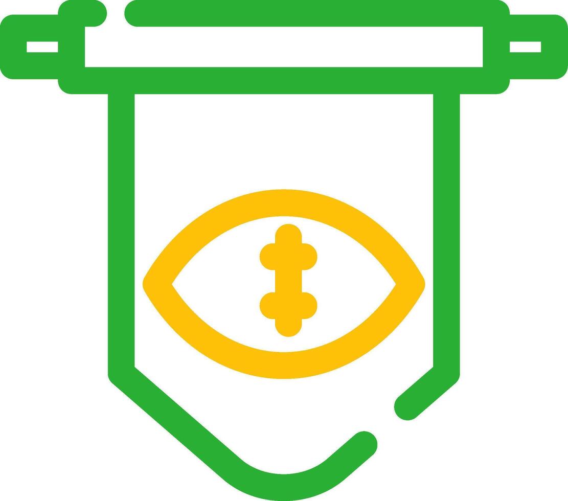 conception d'icône créative de fanion vecteur