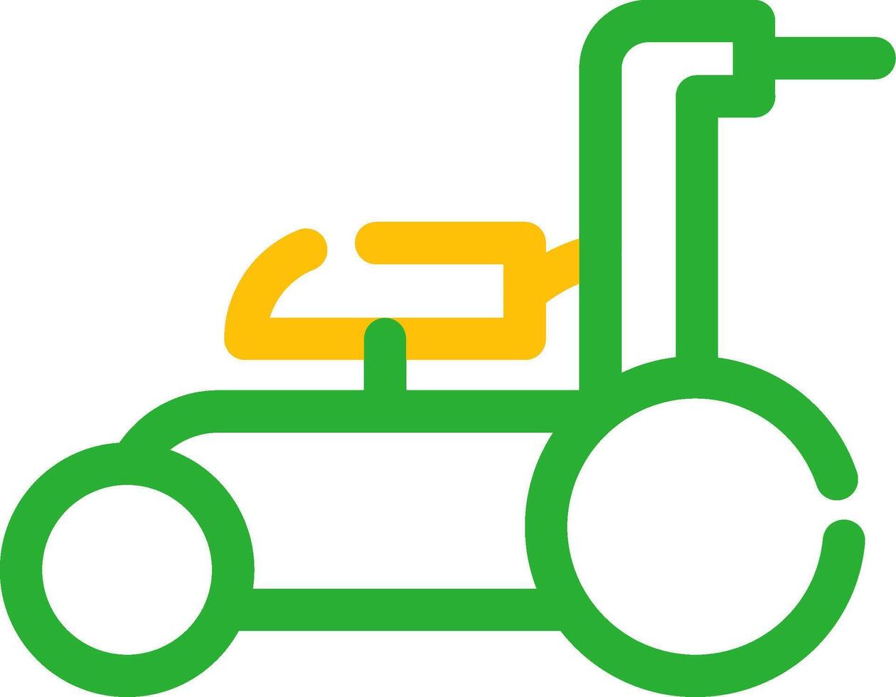 conception d'icône créative de tondeuse à gazon vecteur