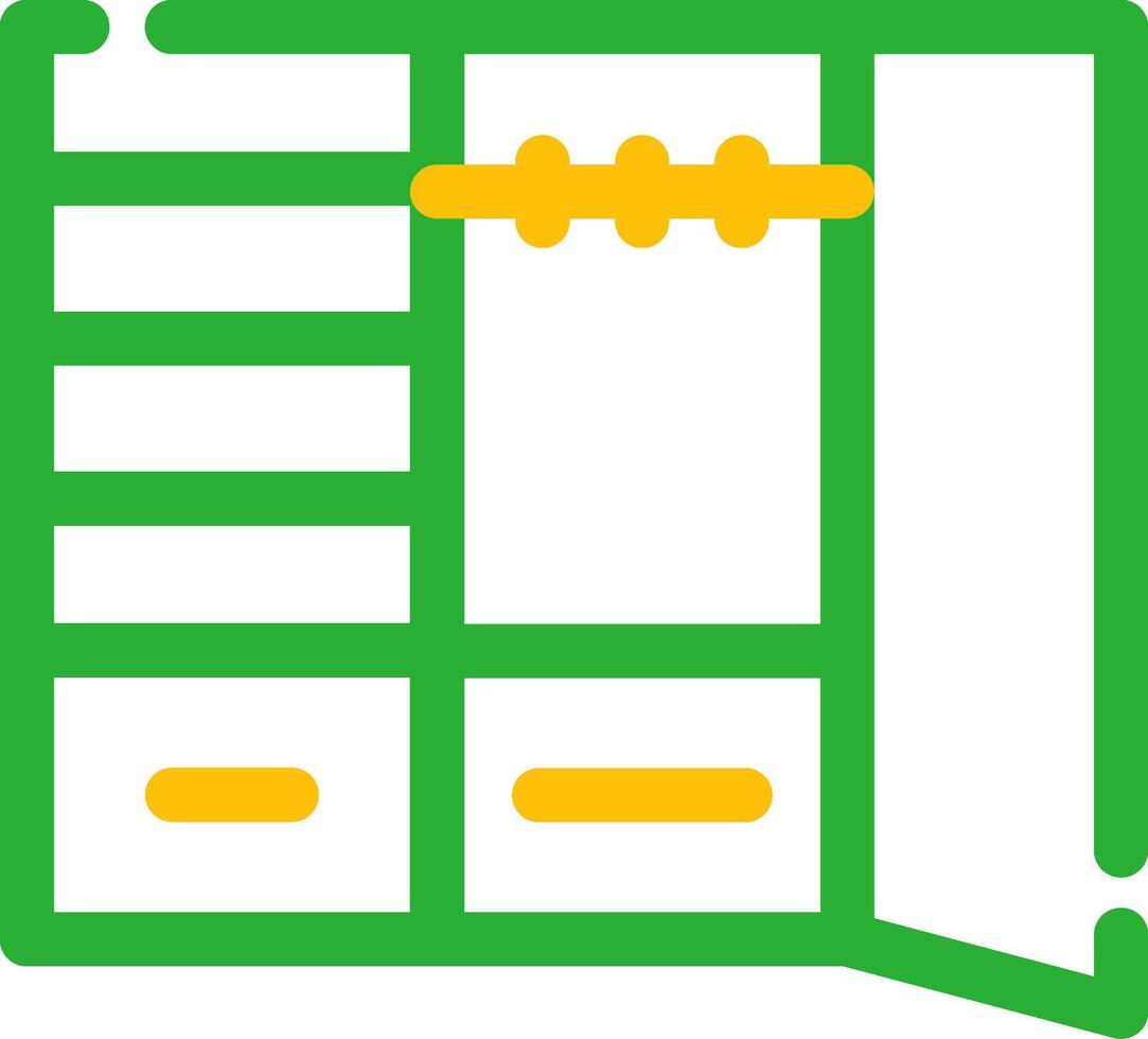 conception d'icône créative de placard vecteur