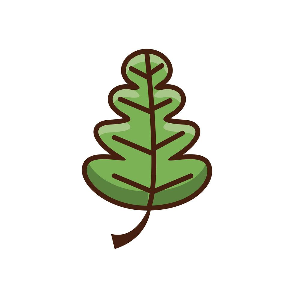 icône de l'automne de l'usine de feuilles de thanksgiving vecteur