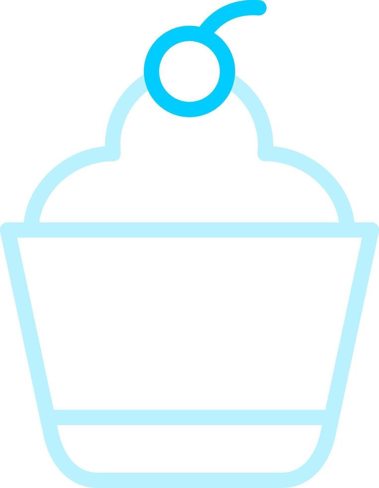 conception d'icône créative cupcake vecteur