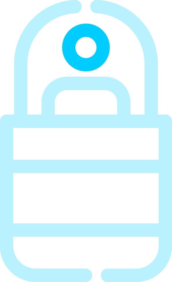 conception d'icône créative de sac de couchage vecteur