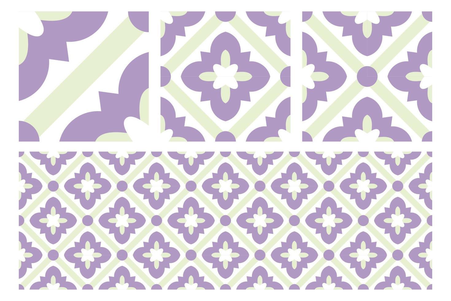 motif floral sans soudure géométrique vecteur