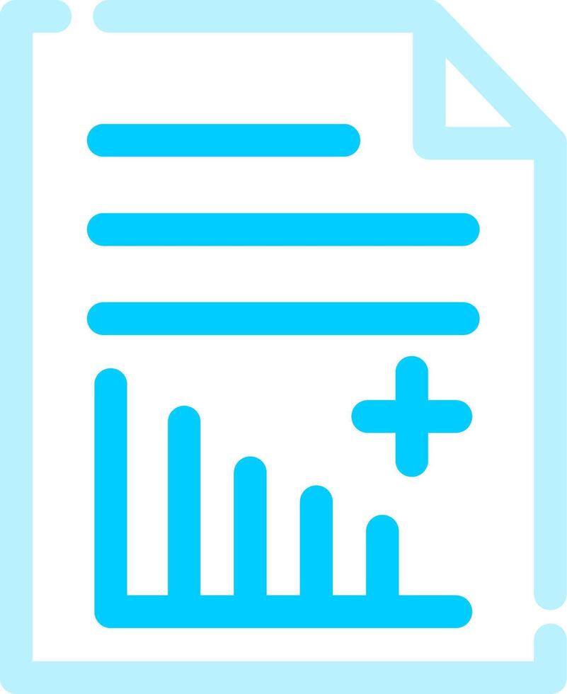 conception d'icône créative de rapport médical vecteur