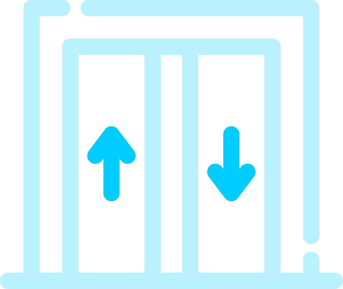 conception d'icône créative d'ascenseur vecteur