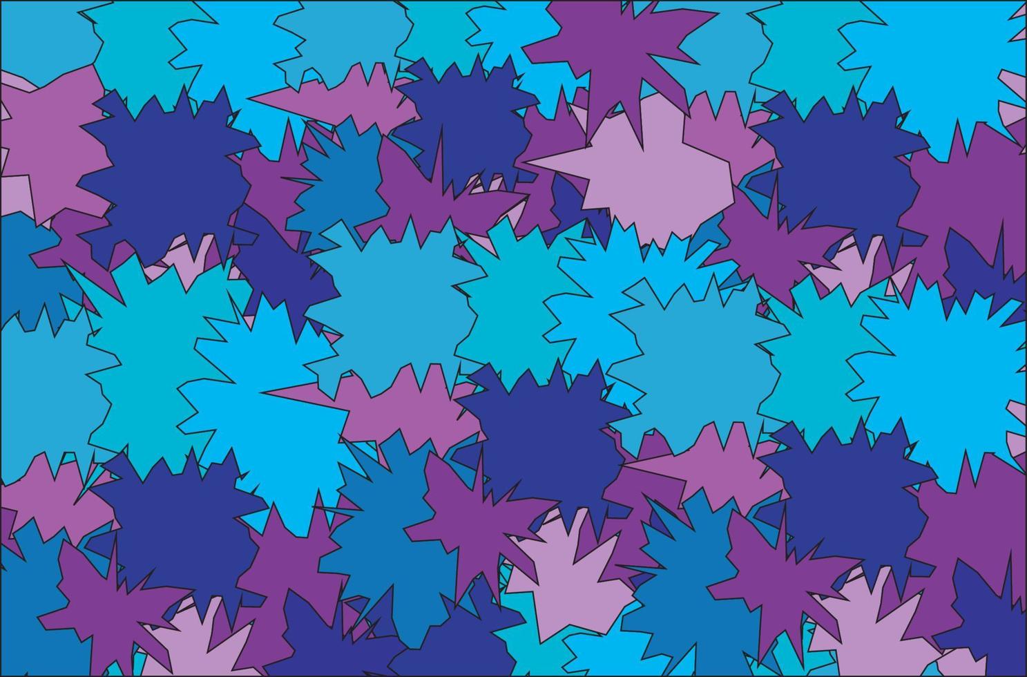 motif abstrait de polygones pointus dans les tons bleus vecteur