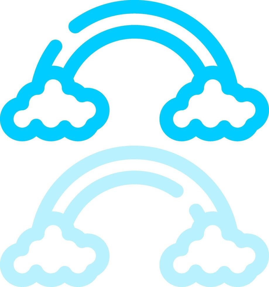 conception d'icône créative arc-en-ciel vecteur