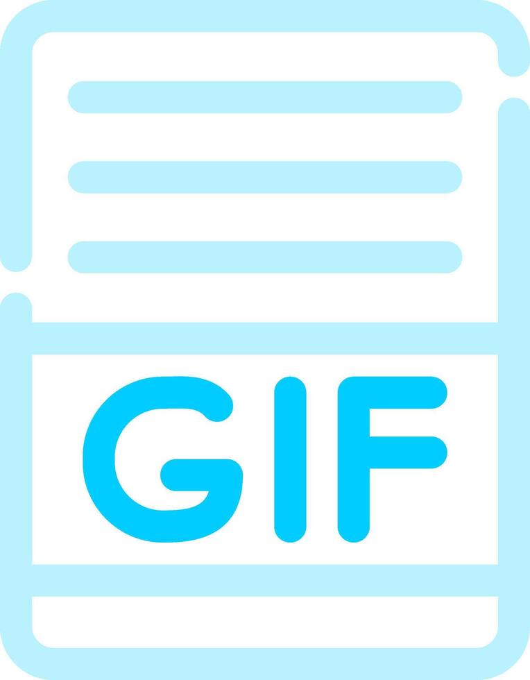 gif Créatif icône conception vecteur