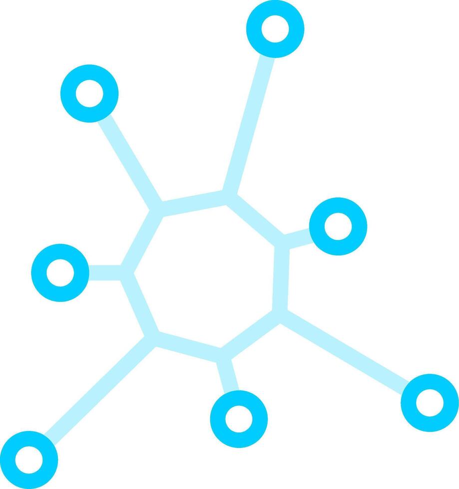 conception d'icône créative de molécule vecteur