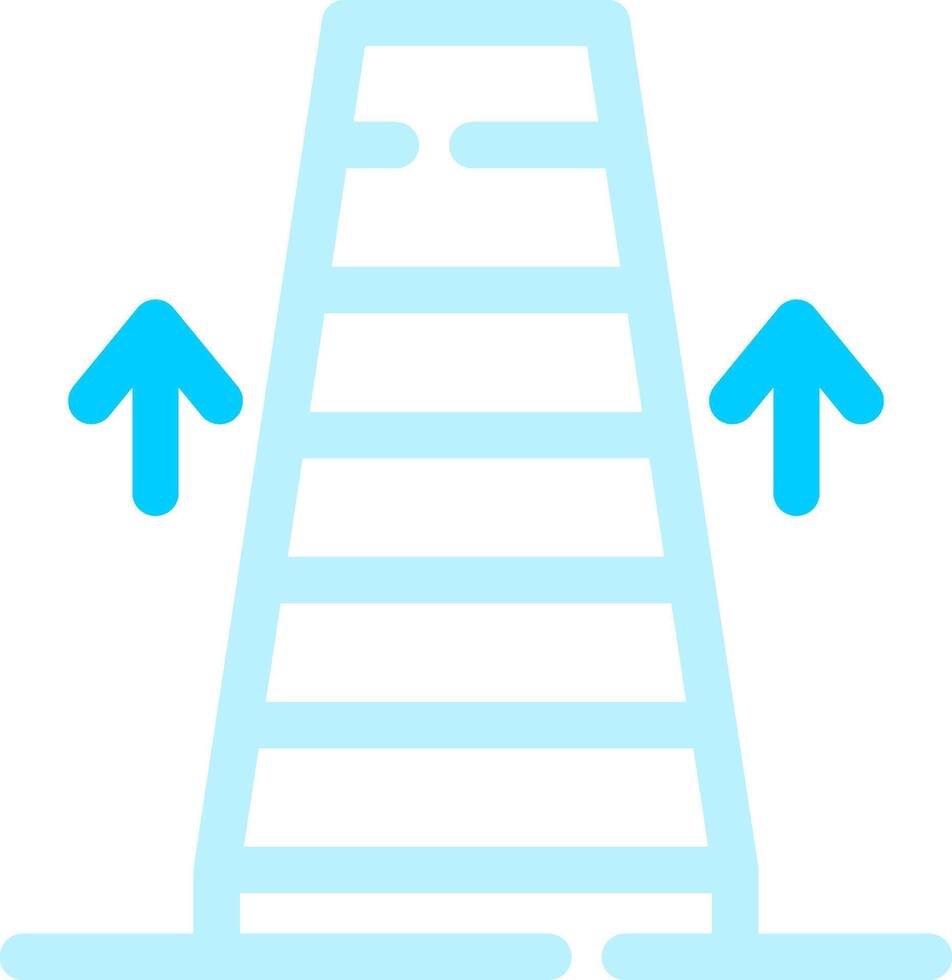 conception d'icône créative d'escalator vecteur