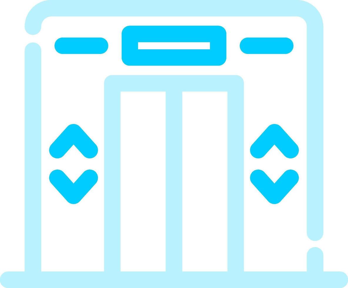 conception d'icône créative d'ascenseur vecteur