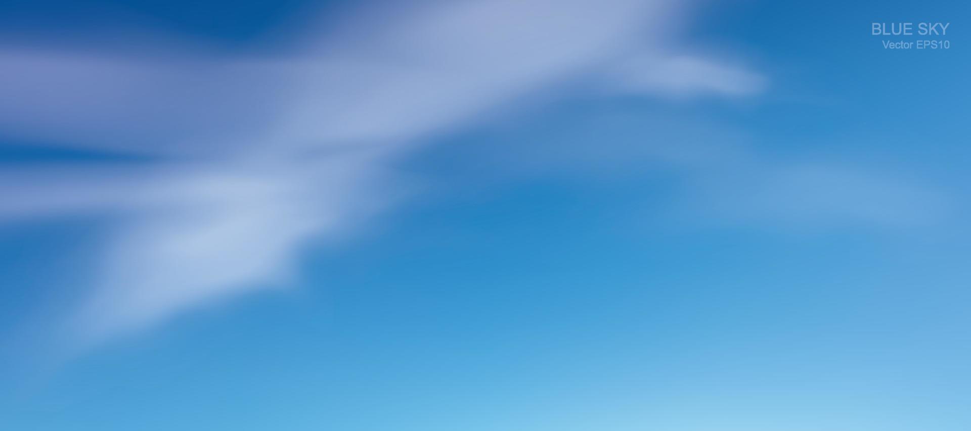 fond de ciel bleu avec des nuages blancs. ciel abstrait pour fond naturel. illustration vectorielle. vecteur