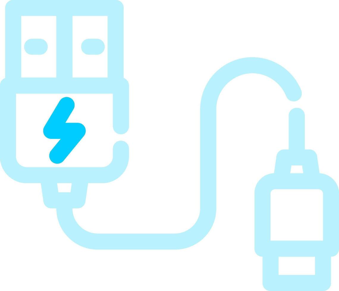 conception d'icône créative de câble usb vecteur