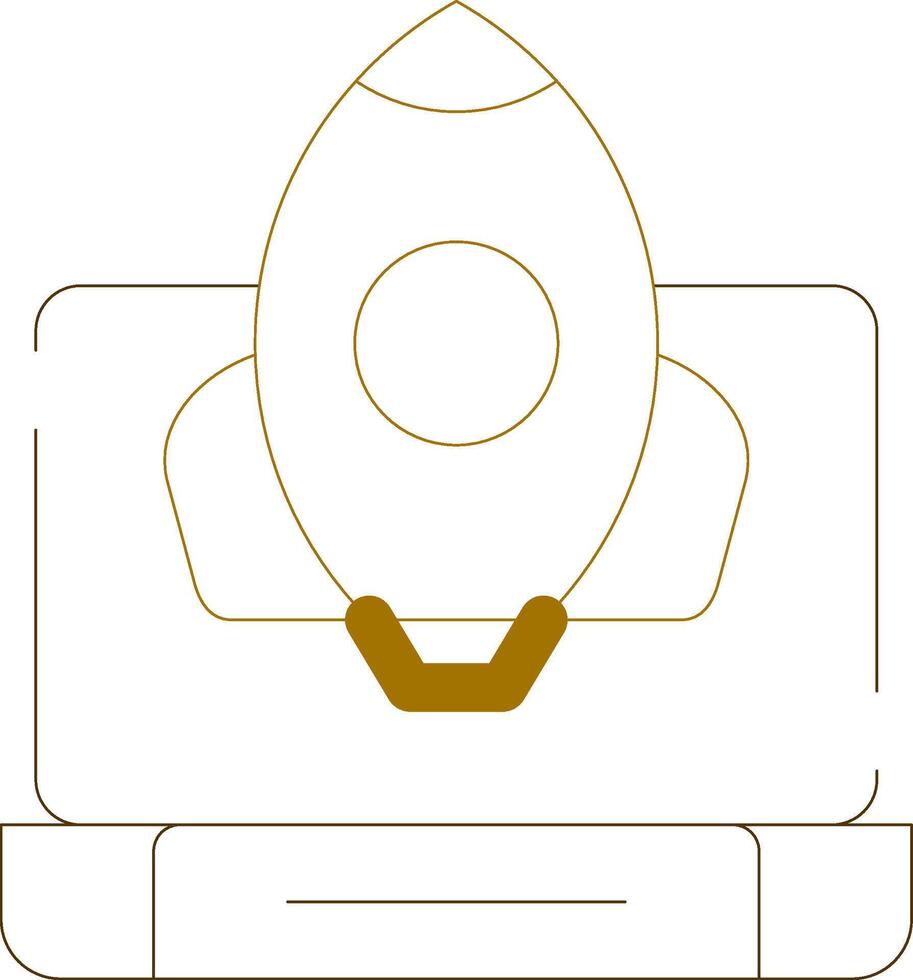 conception d'icône créative de démarrage vecteur