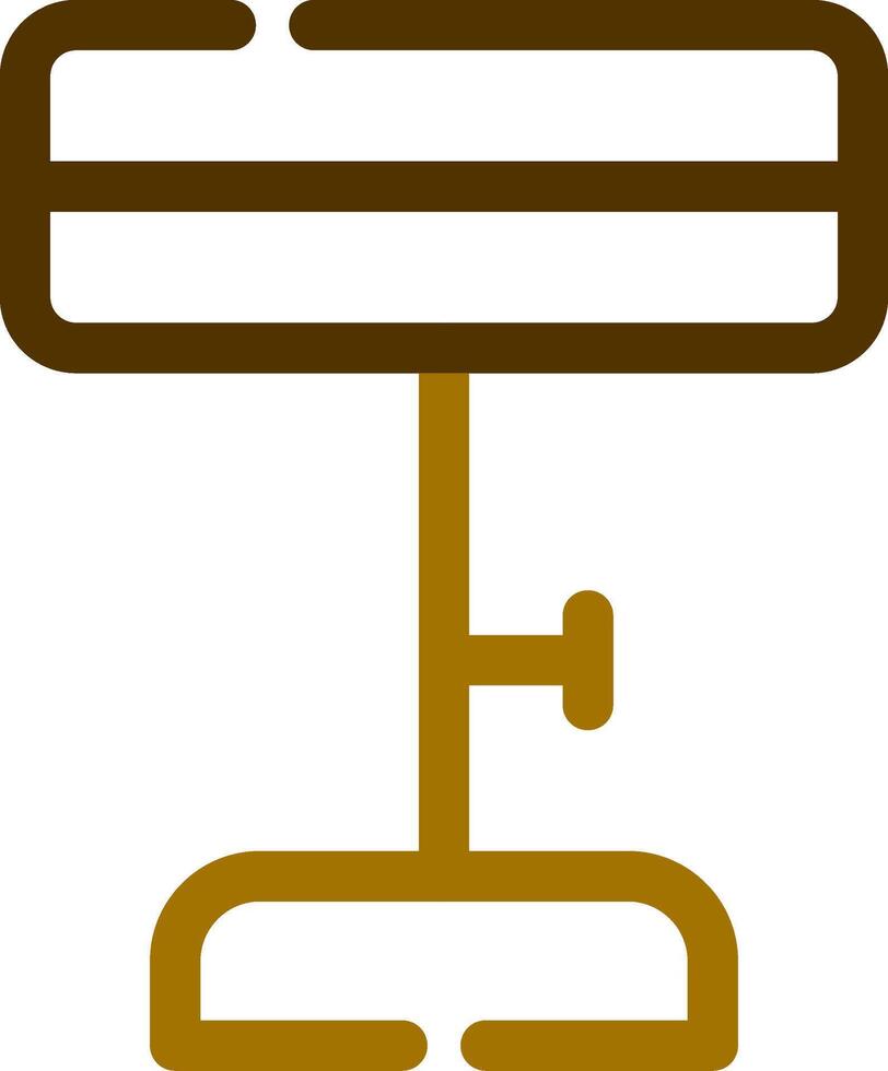 conception d'icône créative de tabouret de bar vecteur