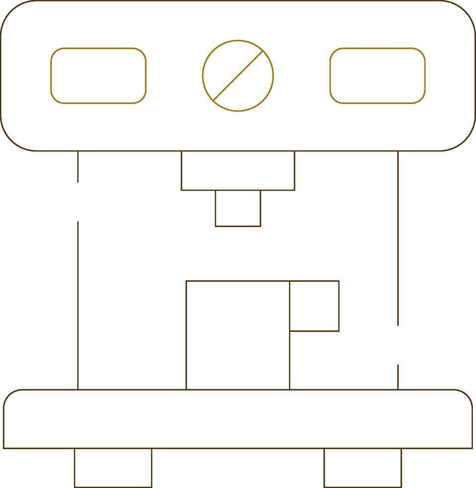 conception d'icône créative de machine à café vecteur