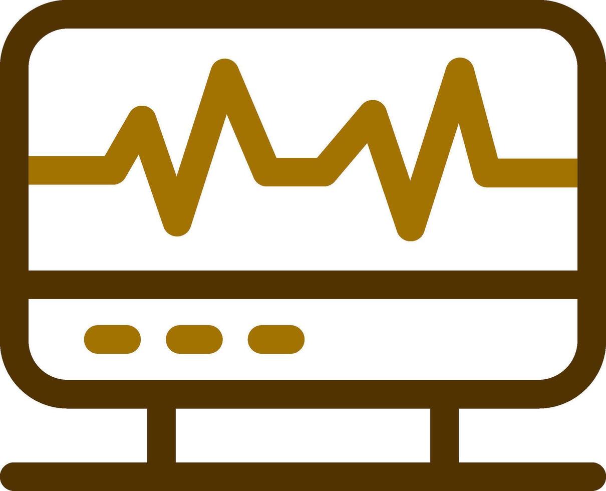 électrocardiogramme Créatif icône conception vecteur