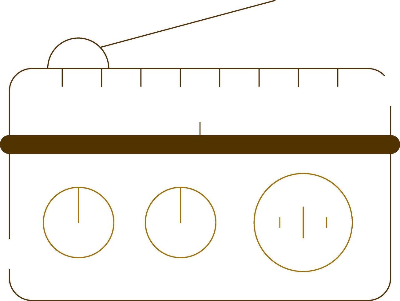 conception d'icône créative radio vecteur