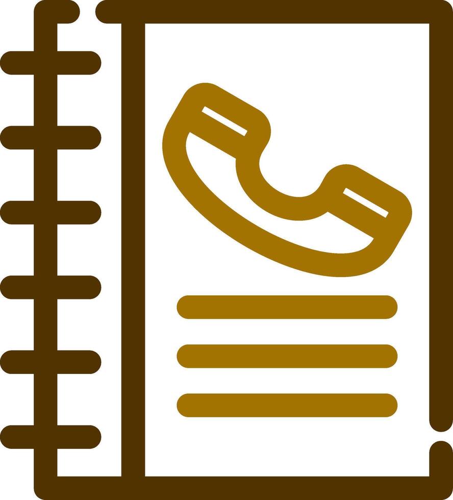 conception d'icônes créatives d'annuaire téléphonique vecteur