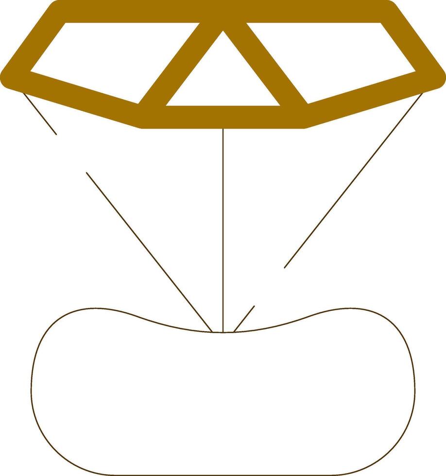 conception d'icône créative diamant vecteur