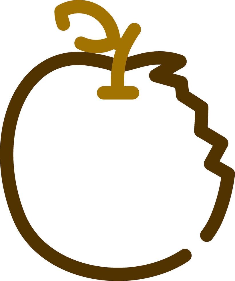 conception d'icône créative pomme vecteur