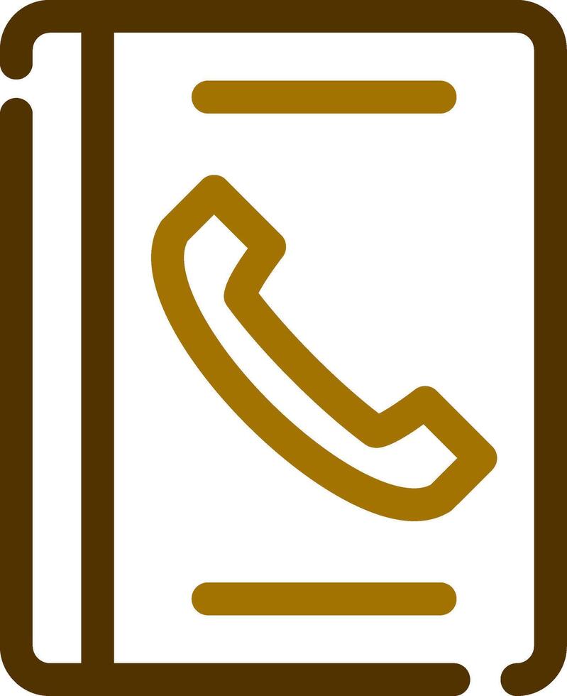 conception d'icônes créatives d'annuaire téléphonique vecteur