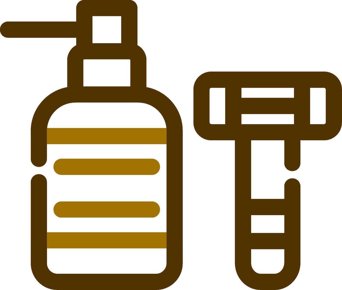 conception d'icônes créatives de rasage vecteur