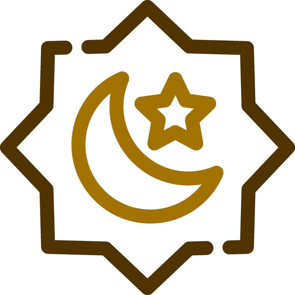 conception d'icône créative musulmane vecteur