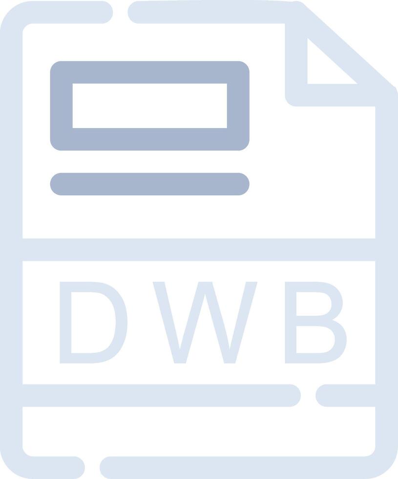 dwb Créatif icône conception vecteur