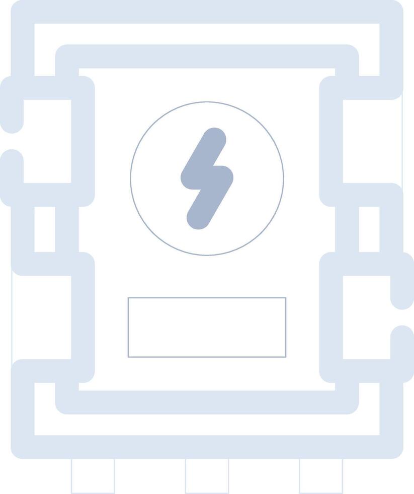 conception d'icône créative de panneau électrique vecteur