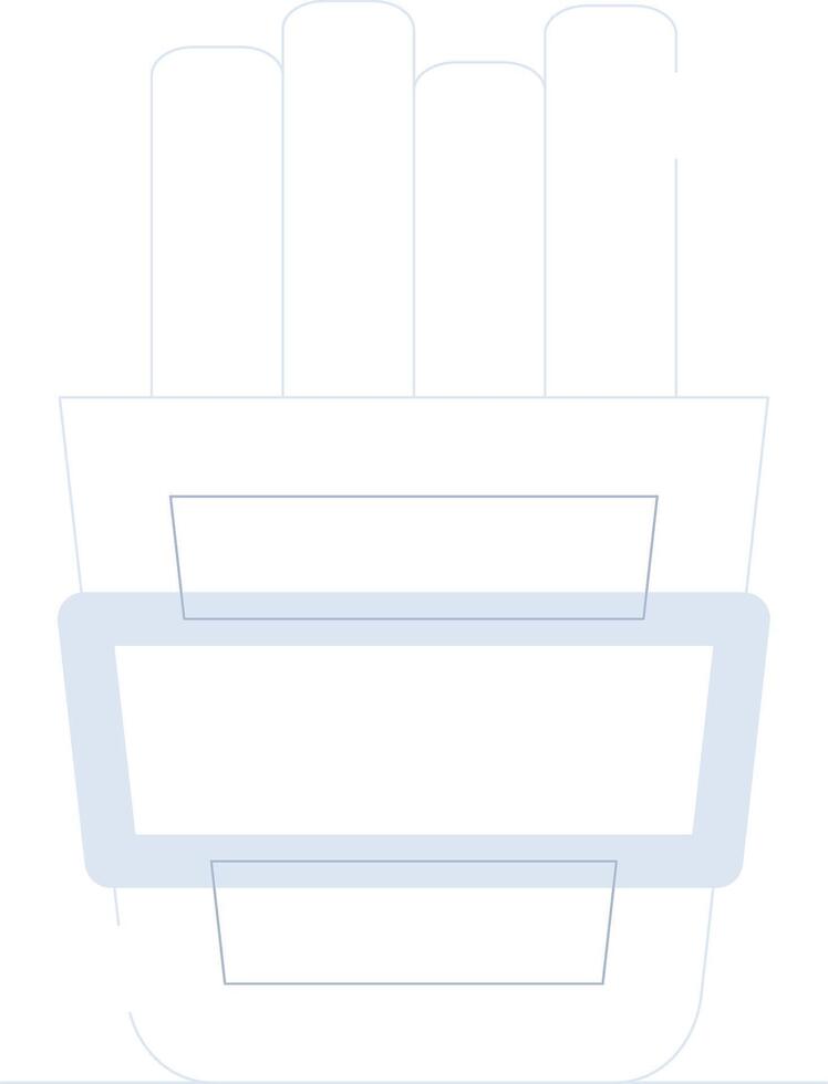 conception d'icône créative de frites vecteur
