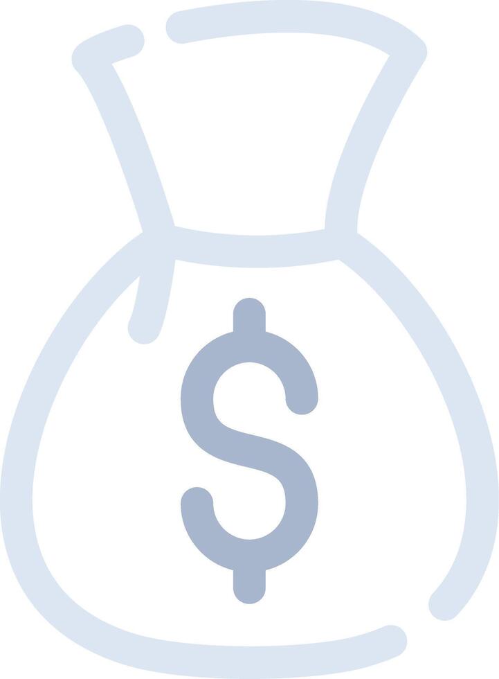 conception d'icône créative de sac d'argent vecteur