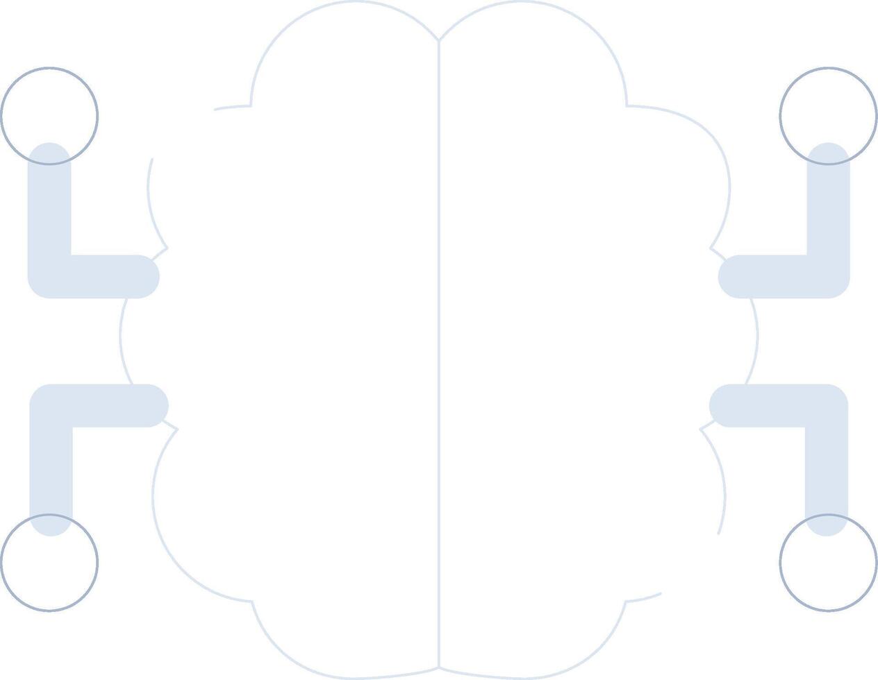 les neurones circuit Créatif icône conception vecteur