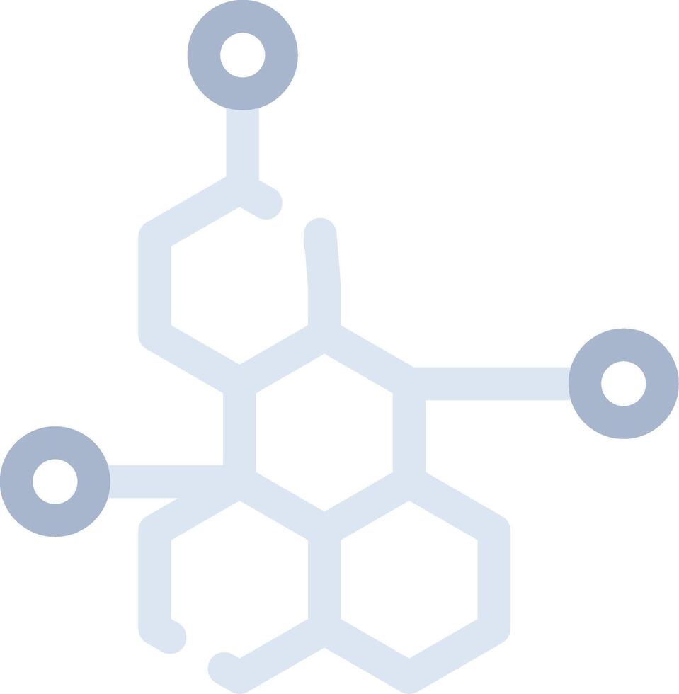 conception d'icône créative de molécule vecteur