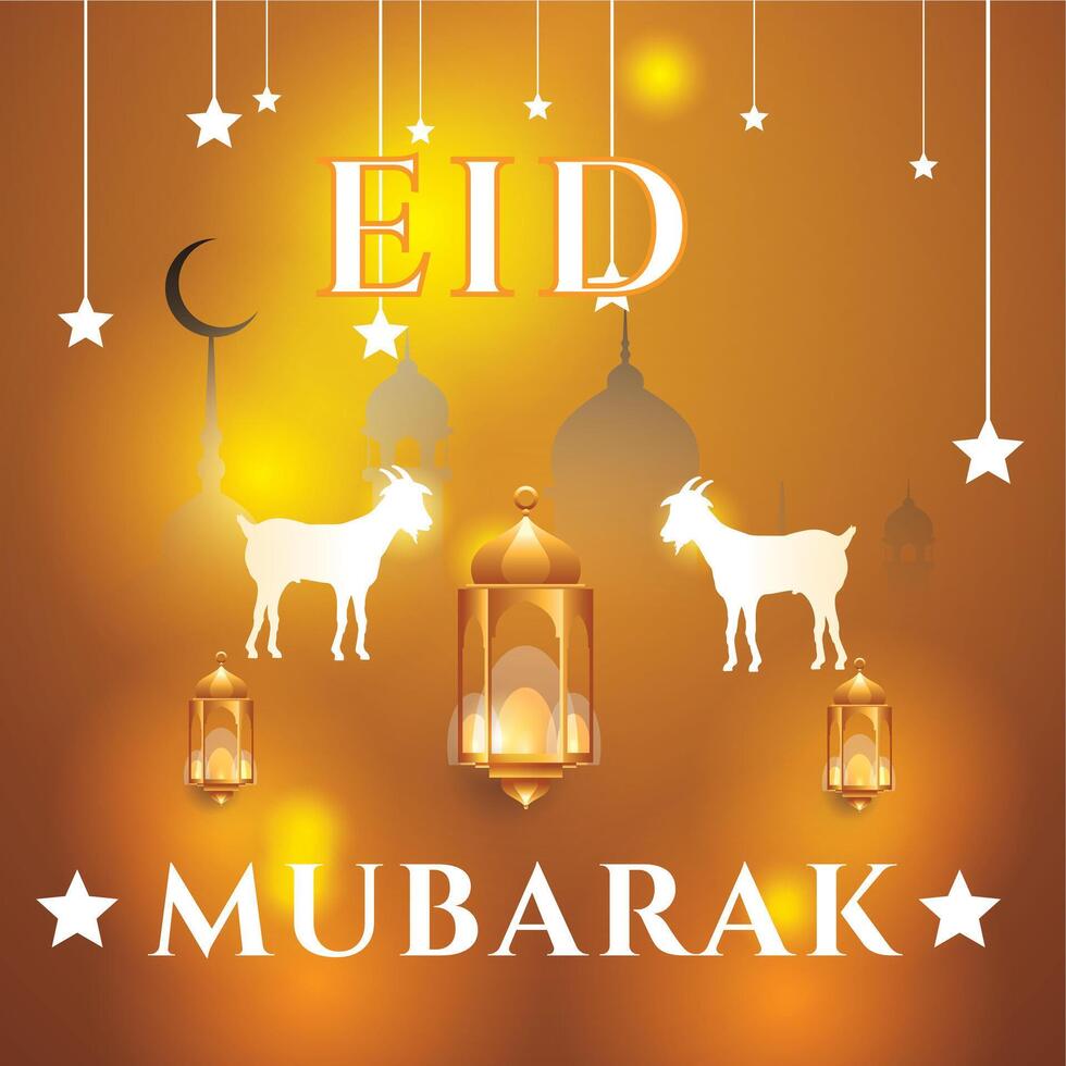 eid ul adha mubarak Contexte conception vecteur