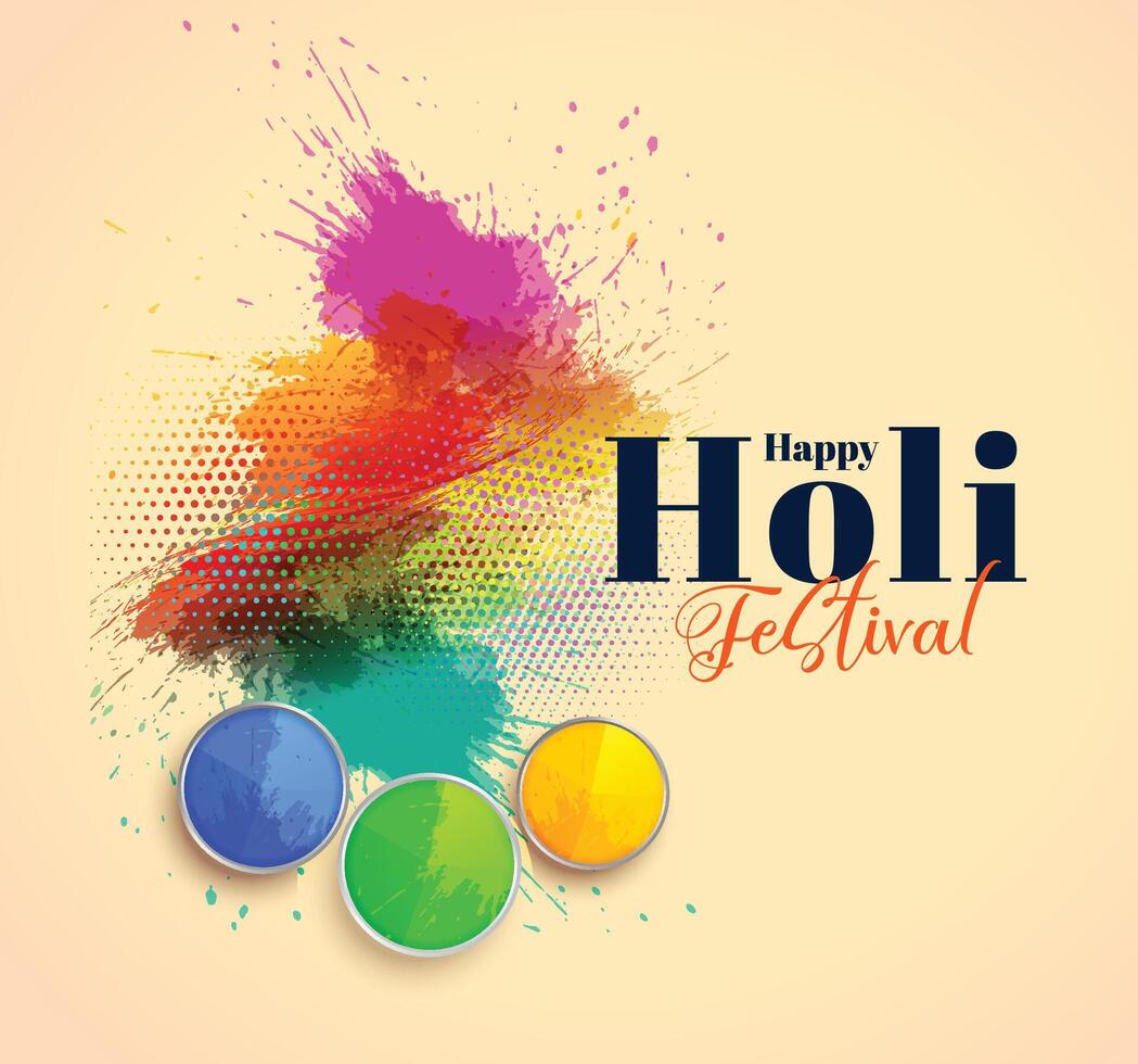 Holi Festival affiche. modèle pour prospectus, brochure ou invitation. vecteur illustration.