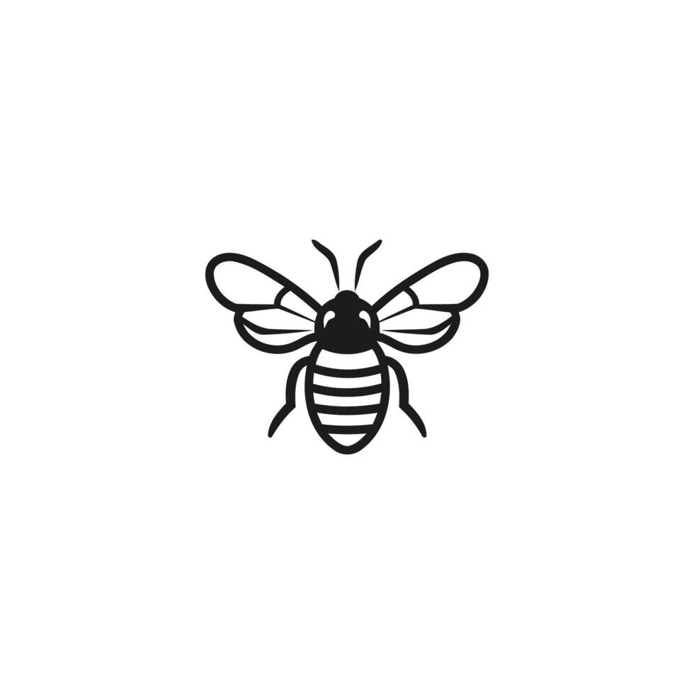 ai généré mon chéri abeille logo conception vecteur modèle
