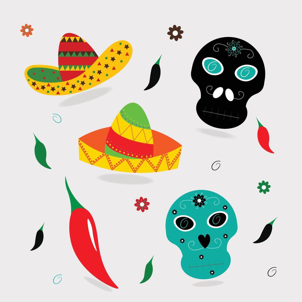 cinco de mayo clipart conception collection vecteur