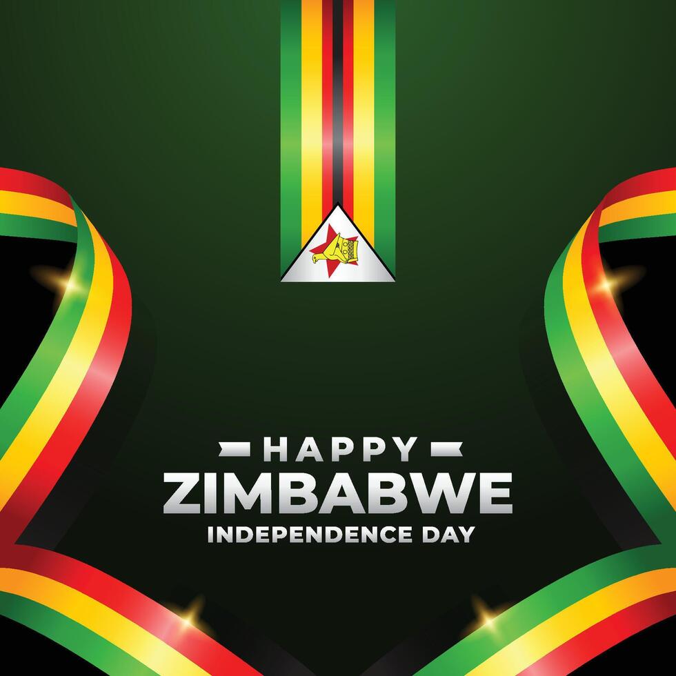 Zimbabwe indépendance journée conception illustration collection vecteur