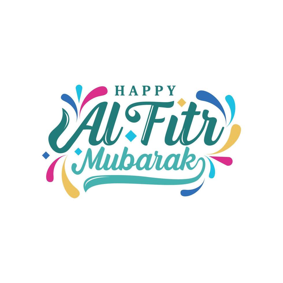 eid Al fitr mubarak vecteur conception