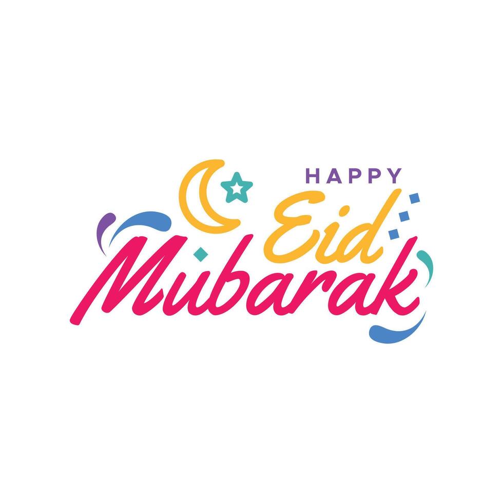 eid Al fitr mubarak vecteur conception