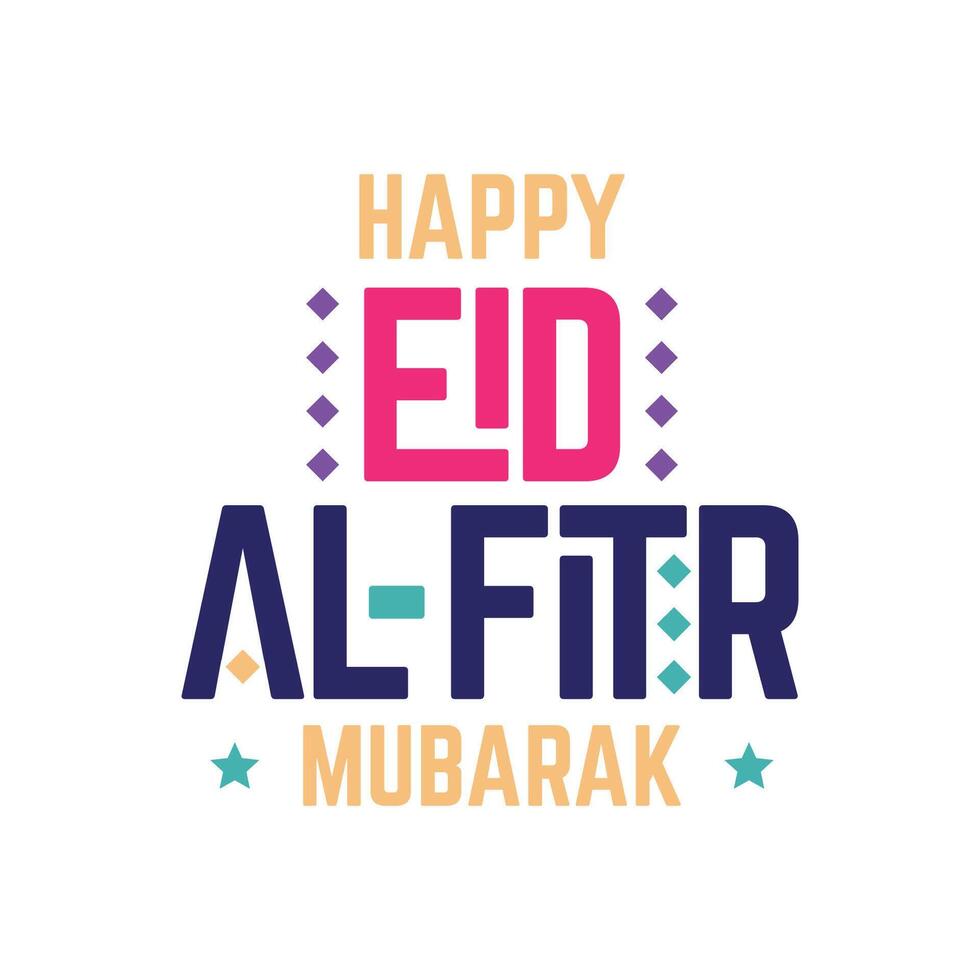 eid Al fitr mubarak vecteur conception